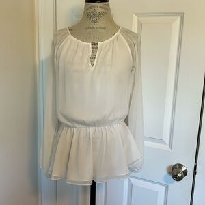 Women’s top White House black market white size 8
